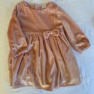 Carter's Pink Velvet Dress